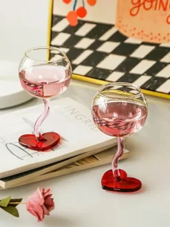 Plates u0026 More Küche & Esszimmer-Borosilikat-Weinkelch - Hitzebeständiger Champagnerbecher