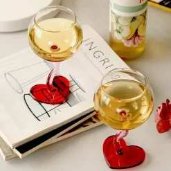 Plates u0026 More Küche & Esszimmer-Borosilikat-Weinkelch - Hitzebeständiger Champagnerbecher