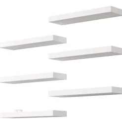 Comfort u0026 Style Wohndeko|Möbel-Bowillon White Black Floating Shelves for Wall Decor