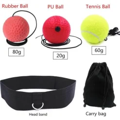 The Relaxation Nook Fitness-Gadgets|Gesundheits- Und Entspannungstools-Box-Reflexball – Schnelligkeitstrainings-Schlagausrüstung