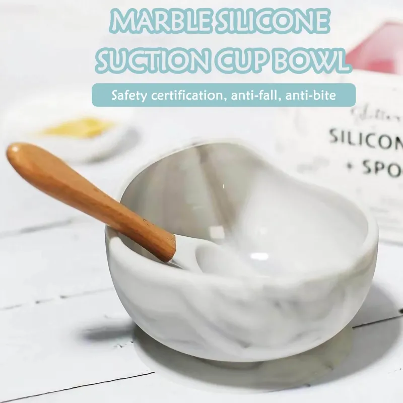 Kinder The Decor Haven Kinderwagen & Zubehör-BPA-freies Babygeschirrset aus Silikon – weich und leicht zu reinigen