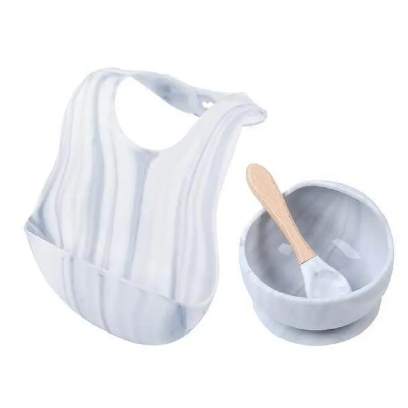 Kinder The Decor Haven Kinderwagen & Zubehör-BPA-freies Babygeschirrset aus Silikon – weich und leicht zu reinigen