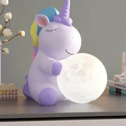 Bright Accents Beleuchtung-Bären-Nachtlampe – Süßes Tischlicht aus Kunstharz