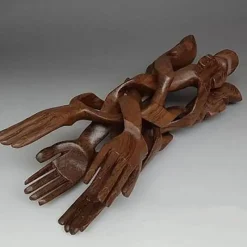 Timeless Touch Küche & Esszimmer-Bärenplatte aus Holz – Serene Luck Bear Serviertablett