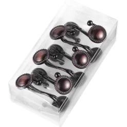 Aqua Essence Badezimmer-Bronze Shower Curtain Hooks - Decorative Bathroom Accessories