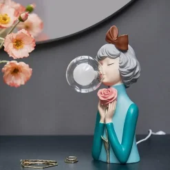 Illuminate Home Beleuchtung-Bubble Girl Nachtlicht - Dekorative Ambientelampe