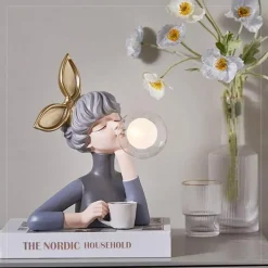 Illuminate Home Beleuchtung-Bubble Girl Nachtlicht - Dekorative Ambientelampe