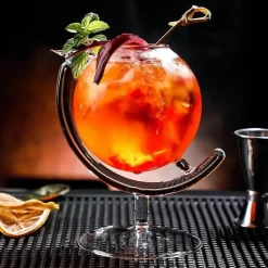 Plates u0026 More Küche & Esszimmer-Bubble Martini-Glas – Hochwertiges transparentes Trinkgeschirr