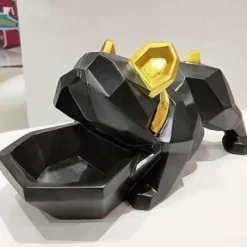 Accent Haven Küche & Esszimmer-Bulldog-Bonbonbox-Halter – Kreativer Süßigkeitenbehälter mit Hundemotiv