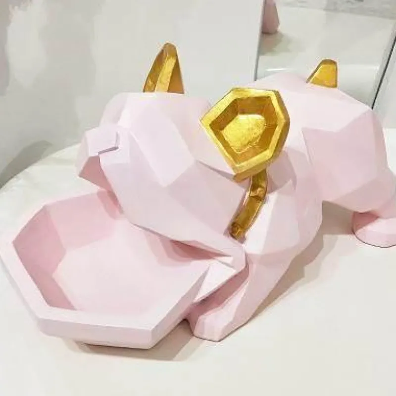 Accent Haven Küche & Esszimmer-Bulldog-Bonbonbox-Halter – Kreativer Süßigkeitenbehälter mit Hundemotiv