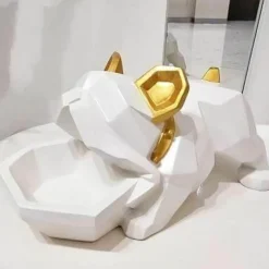 Accent Haven Küche & Esszimmer-Bulldog-Bonbonbox-Halter – Kreativer Süßigkeitenbehälter mit Hundemotiv