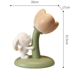 Bright Accents Beleuchtung-Bunny Tischlampe - Tulpenblumen Design