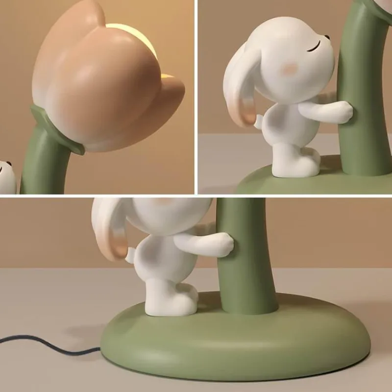 Bright Accents Beleuchtung-Bunny Tischlampe - Tulpenblumen Design