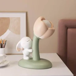Bright Accents Beleuchtung-Bunny Tischlampe - Tulpenblumen Design