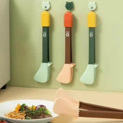 The Decor Haven Camping-Werkzeuge|Küche & Esszimmer-Bunte Antihaft-Zangen – Kochutensilien mit matter Oberfläche