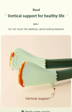 The Decor Haven Camping-Werkzeuge|Küche & Esszimmer-Bunte Antihaft-Zangen – Kochutensilien mit matter Oberfläche