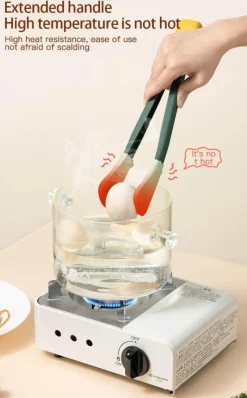 The Decor Haven Camping-Werkzeuge|Küche & Esszimmer-Bunte Antihaft-Zangen – Kochutensilien mit matter Oberfläche