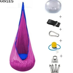 Kinder Nomad Gear Kinderzimmermöbel|Kinderwagen & Zubehör-Bunte Kinderhängematte - Gemütlicher Kinderbett-Kokon