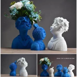 Timeless Vessels Wohndeko-Bunte Kindervasen aus Kunstharz – lustige Kinderdekoration