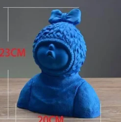 Timeless Vessels Wohndeko-Bunte Kindervasen aus Kunstharz – lustige Kinderdekoration