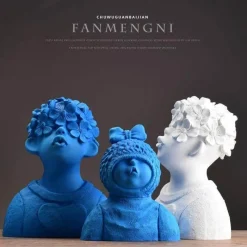 Timeless Vessels Wohndeko-Bunte Kindervasen aus Kunstharz – lustige Kinderdekoration