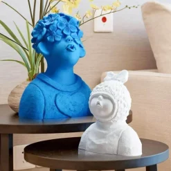 Timeless Vessels Wohndeko-Bunte Kindervasen aus Kunstharz – lustige Kinderdekoration