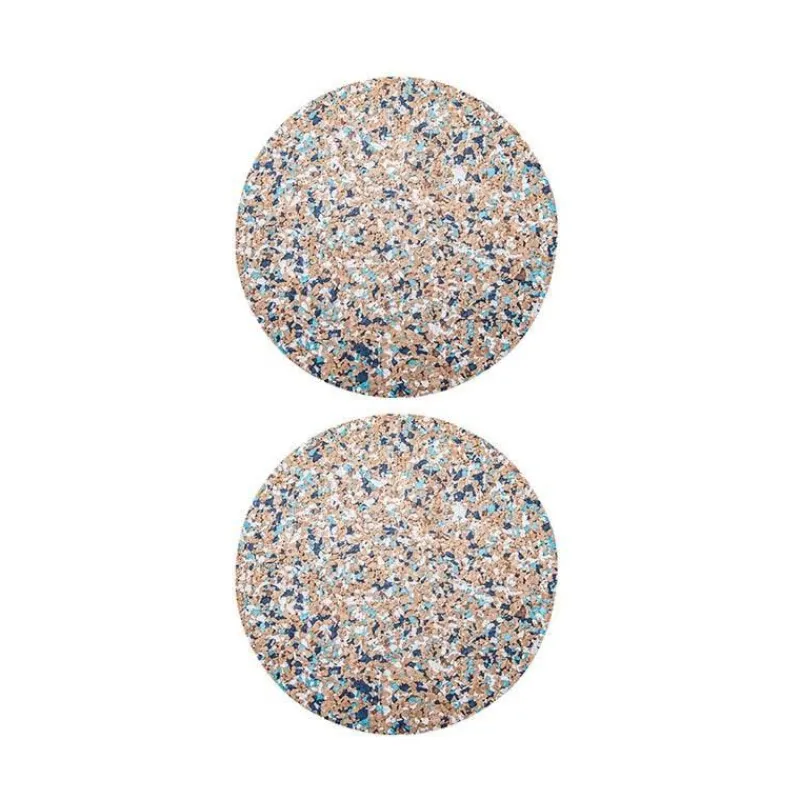 Brew Bliss Küche & Esszimmer-Bunte Korkuntersetzer – Lebendige Getränkeuntersetzer fürs Homeoffice