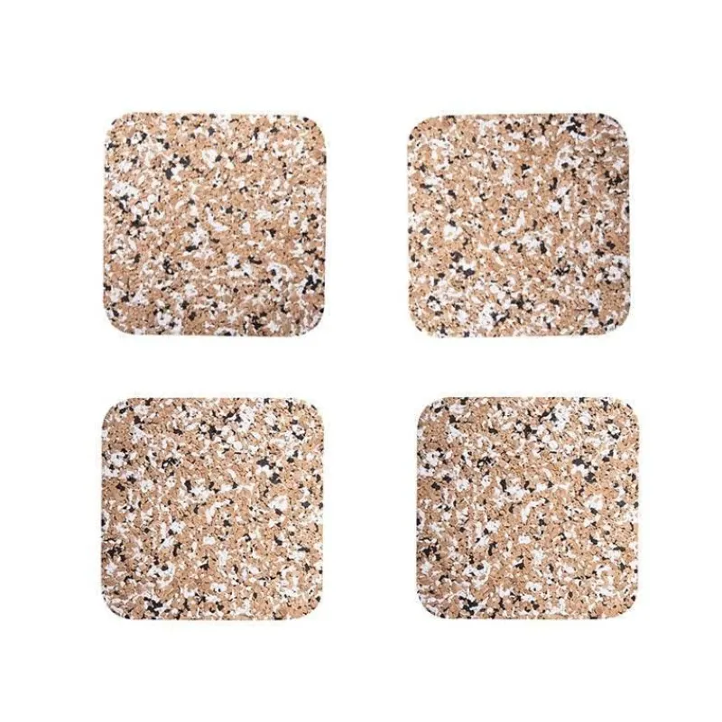 Brew Bliss Küche & Esszimmer-Bunte Korkuntersetzer – Lebendige Getränkeuntersetzer fürs Homeoffice