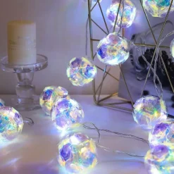 Bright Accents Beleuchtung-Bunte LED-Rosenlichterkette - Dekorative Lichterkette