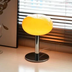 The Light Loft Beleuchtung-Bunte Macaron-Glas-Tischlampe – dekorative Akzentbeleuchtung