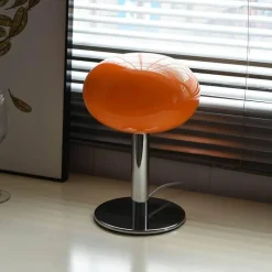 The Light Loft Beleuchtung-Bunte Macaron-Glas-Tischlampe – dekorative Akzentbeleuchtung