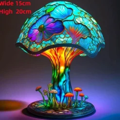 Willow u0026 Whim Beleuchtung-Bunte Pilz-Harzlampe - Einzigartiges Wohndekorlicht