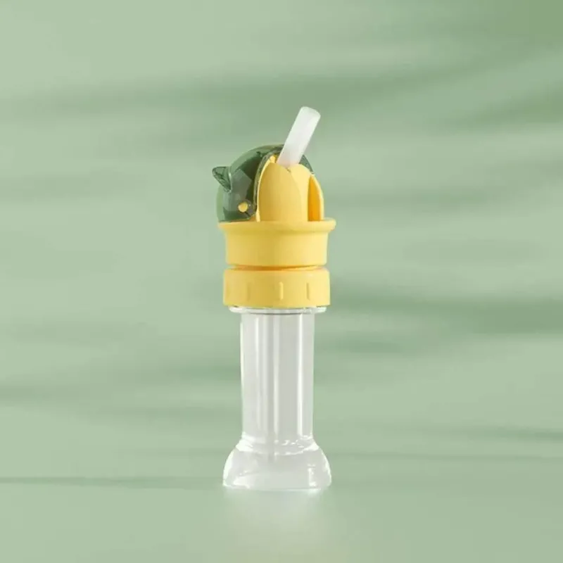 Little Nest Küche & Esszimmer-Bunte Wasserflasche mit Drehverschluss und integriertem Strohhalm