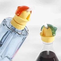 Little Nest Küche & Esszimmer-Bunte Wasserflasche mit Drehverschluss und integriertem Strohhalm