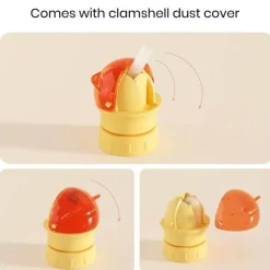 Little Nest Küche & Esszimmer-Bunte Wasserflasche mit Drehverschluss und integriertem Strohhalm