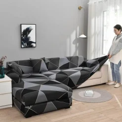 Comfort u0026 Style Gadgets Für Zuhause-Bunter rutschfester Sofabezug – moderner Möbelschutz