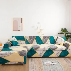 Comfort u0026 Style Gadgets Für Zuhause-Bunter rutschfester Sofabezug – moderner Möbelschutz