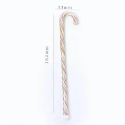 Plates u0026 More Küche & Esszimmer-Bunter Weihnachtslöffel mit langem Griff – Kreativer Rührstab aus Glas für Saft, Kaffee und Kuchen