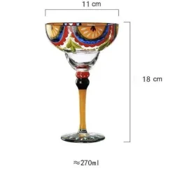 Plates u0026 More Küche & Esszimmer-Buntes handgefertigtes Margarita-Gläser-Set – einzigartiges Trinkgeschirr für die Hausbar und Hochzeiten