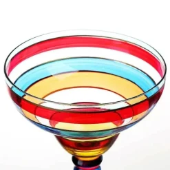 Plates u0026 More Küche & Esszimmer-Buntes handgefertigtes Margarita-Gläser-Set – einzigartiges Trinkgeschirr für die Hausbar und Hochzeiten