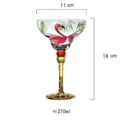 Plates u0026 More Küche & Esszimmer-Buntes handgefertigtes Margarita-Gläser-Set – einzigartiges Trinkgeschirr für die Hausbar und Hochzeiten