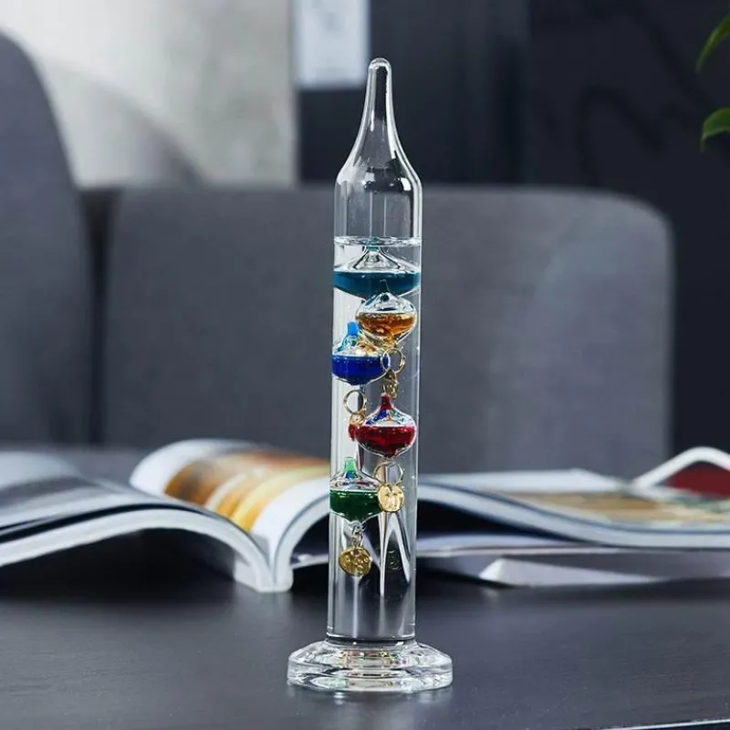 The Gilded Nest Wohndeko-Buntes nordisches Thermometer – Kreative Wohndekoration