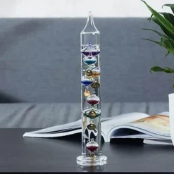 The Gilded Nest Wohndeko-Buntes nordisches Thermometer – Kreative Wohndekoration