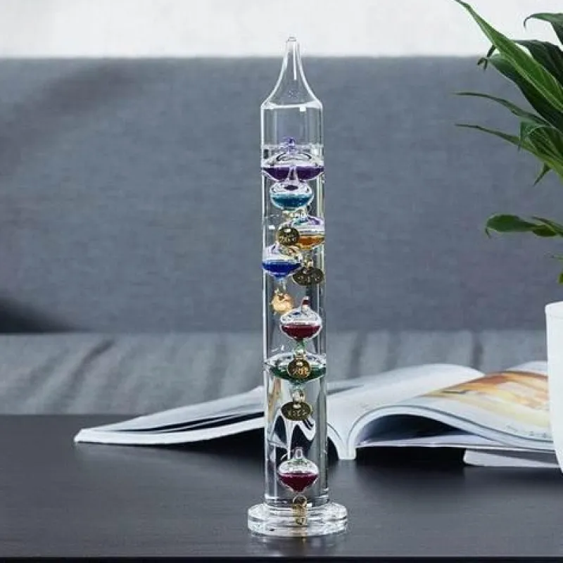 The Gilded Nest Wohndeko-Buntes nordisches Thermometer – Kreative Wohndekoration