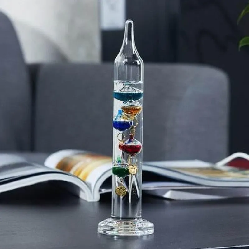 The Gilded Nest Wohndeko-Buntes nordisches Thermometer – Kreative Wohndekoration