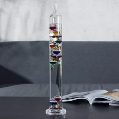 The Gilded Nest Wohndeko-Buntes nordisches Thermometer – Kreative Wohndekoration