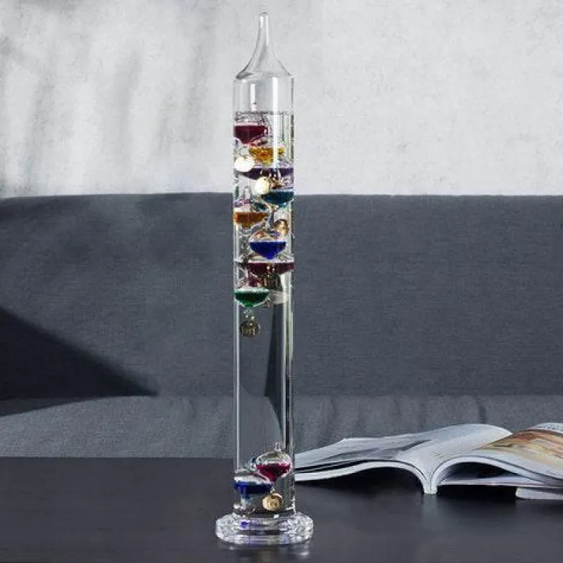 The Gilded Nest Wohndeko-Buntes nordisches Thermometer – Kreative Wohndekoration