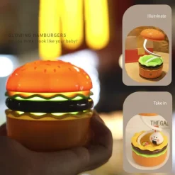 Illuminate Home Beleuchtung-Burger-Nachtlicht – süße LED-Lampe fürs Kinderzimmer