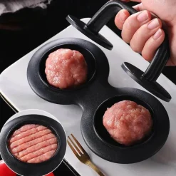 The Culinary Kit Küche & Esszimmer-Burger-Reisbällchenformer - Küchengerät mit Doppelgitter