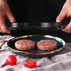 The Culinary Kit Küche & Esszimmer-Burger-Reisbällchenformer - Küchengerät mit Doppelgitter